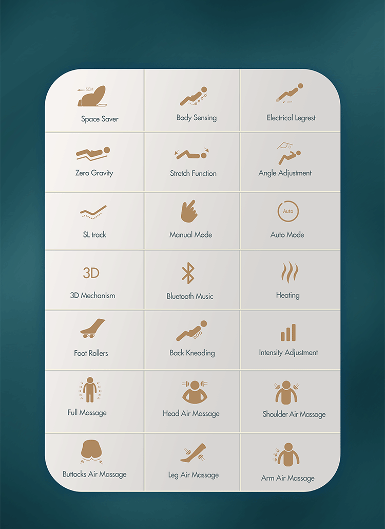 Zero G Pre Programmed Shiatsu Massage Chair Recliner PU ABS ODM