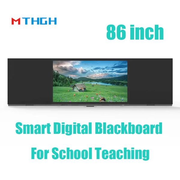 86 Inch Wall Mounted Smart Digital Blackboard with 4K Resolution for Classroom Teaching