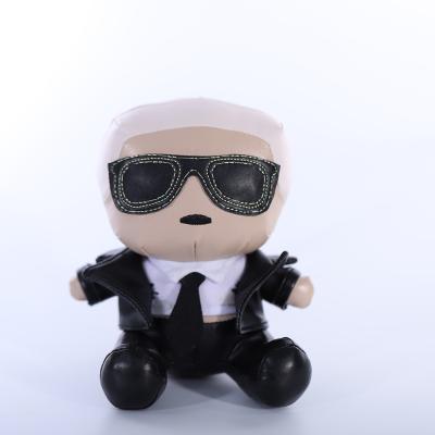 Skin Colour 25cm Doll Plush Toys Plush Cartoon Characters With Glasses