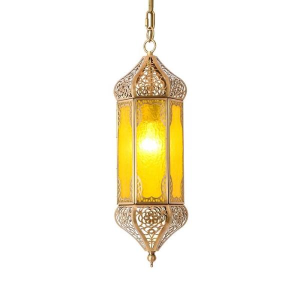 Gold Brass Copper Coloured Pendant Lights For Bedrooms With Switch Control
