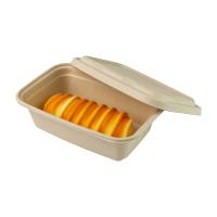 ADUBO de papel descartável da APROVAÇÃO do compartimento de Tray Take Out 2 da polpa oval do bagaço 750ml