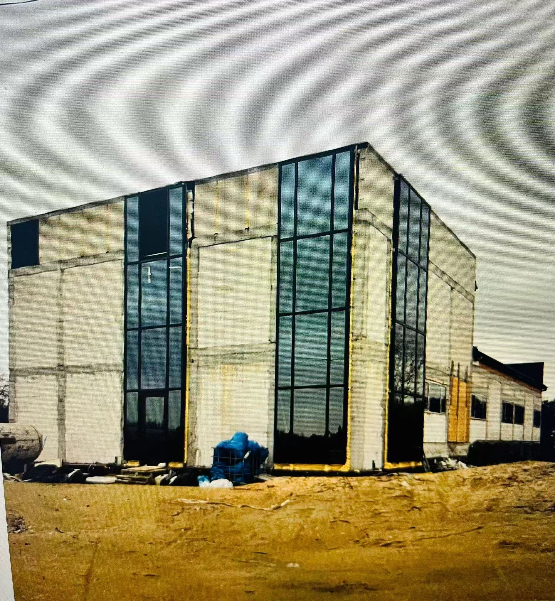 AutoCAD Aluminium Curtain Wall Section Sound Proof Acp Curtain Wall