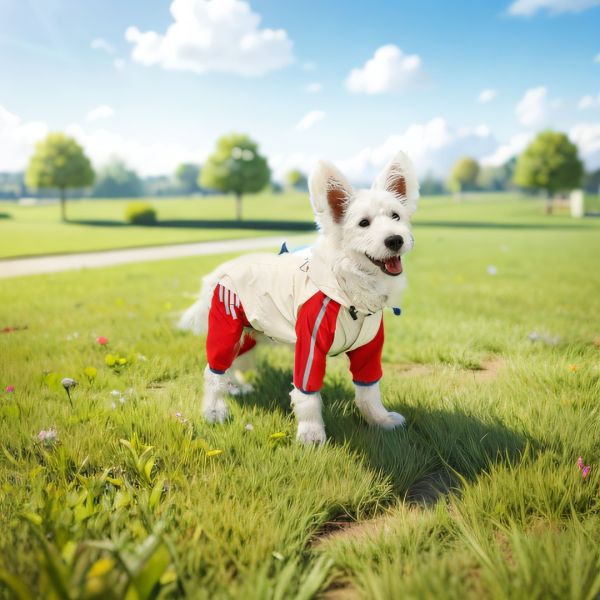 Pet Clothes Raincoat Waterproof Animal Pattern Small Size for Dogs Summer/Spring