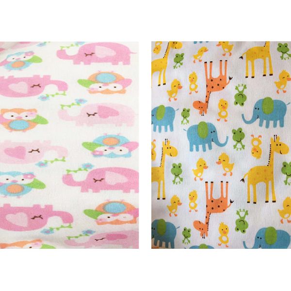 New Design Some Cute Pattrens Cotton Flannel Cloth For Baby Cloth