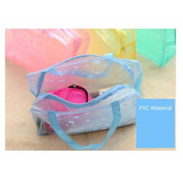 OEM Foldable PVC Cosmetic And Toiletry Bags Portable Makeup Bag With Zipper