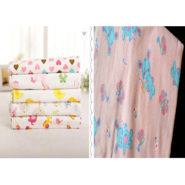 Plain Printing Woven 150gsm Cotton Flannel Cloth For Baby Blanket