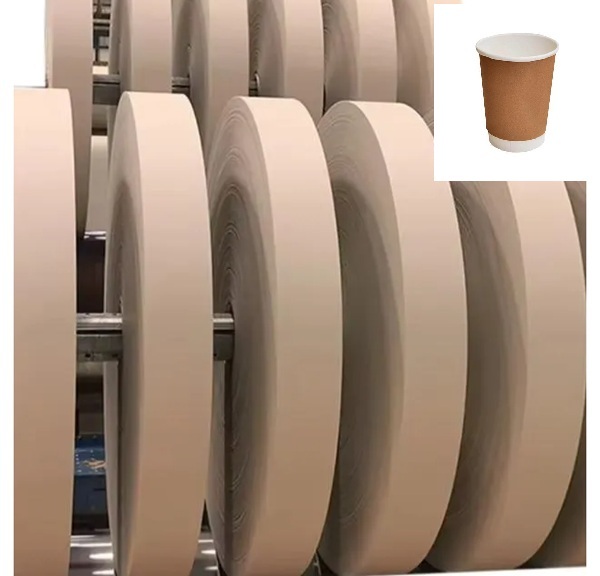100% Wood Pulp Raw Material Food Grade PE PLA Coated Cardboard Designs Logo Paper Cup Bottom Roll