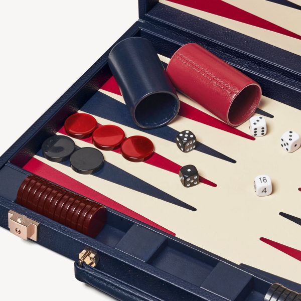 OEM ODM Table Chess Game Wooden Leather Backgammon Board Travel Luxury Backgammon Set