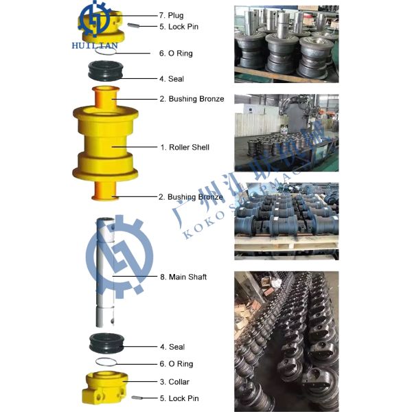 YA60007215 YA60045737 9302525 Rollers Idler Track Roller Top Roller For Hitachi ZX210F-5G ZX200 Undercarriage Parts