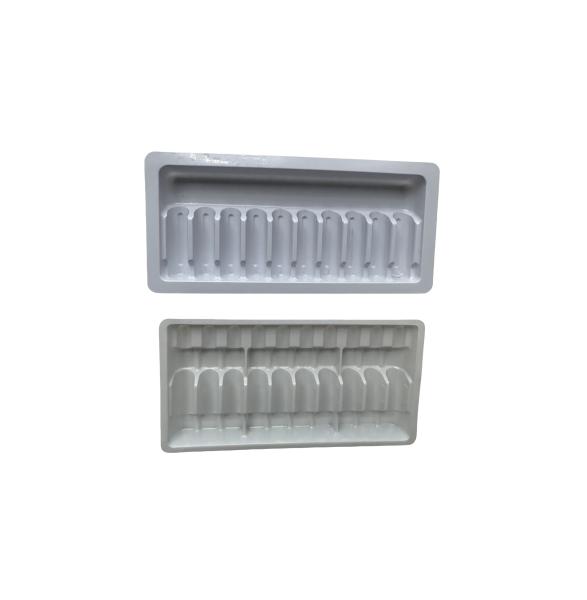 PET blister packaging tray water injection medicine ampoule tray customization