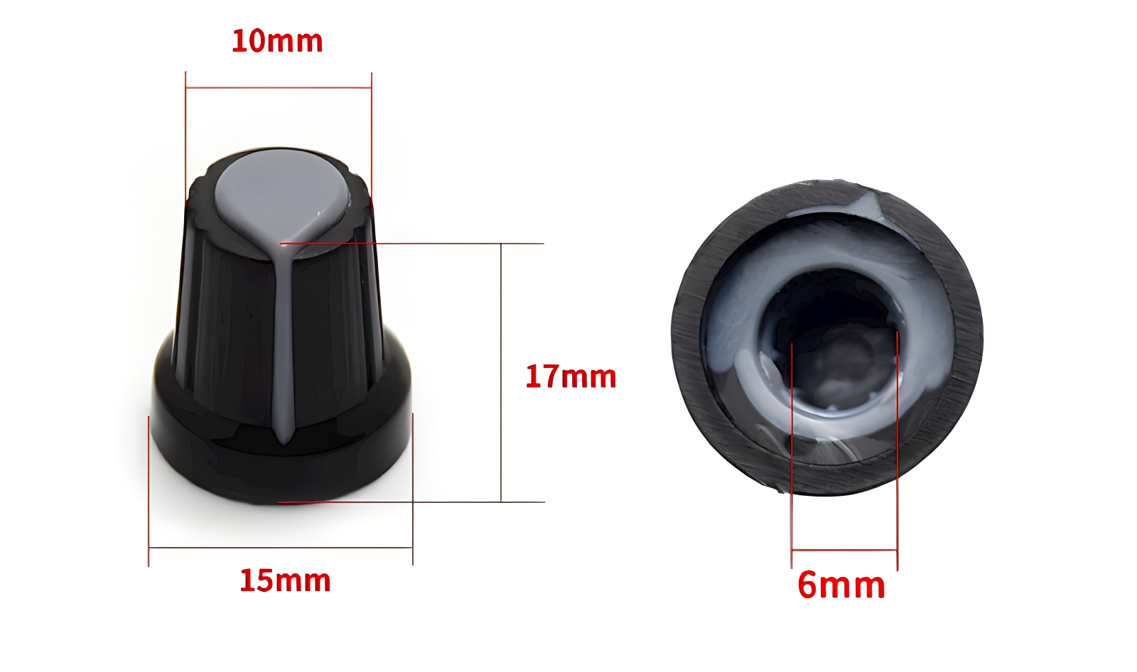 AG2 Пластмассовый потенциометр Кнопка 15X17MM WH148 Кнопка Диаметр 6 мм Кап.
