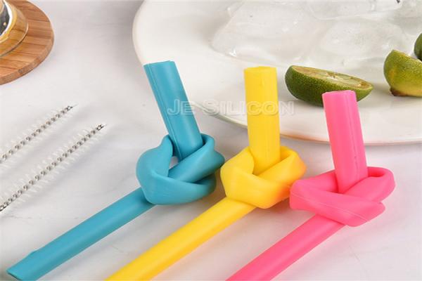 Non - Toxic Reusable Food Grade Silicone Straw Bar Accessories 100% Bpa Free
