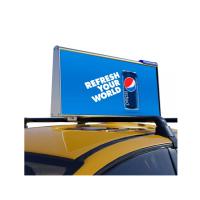 Display de techo de taxi IP65 LED 5500nits Brillo P4 Panel de LED superior de taxi Display de doble cara
