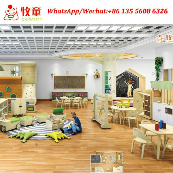 Guangzhou China kindergarten classroom furniture design complete kids montessori furniture set