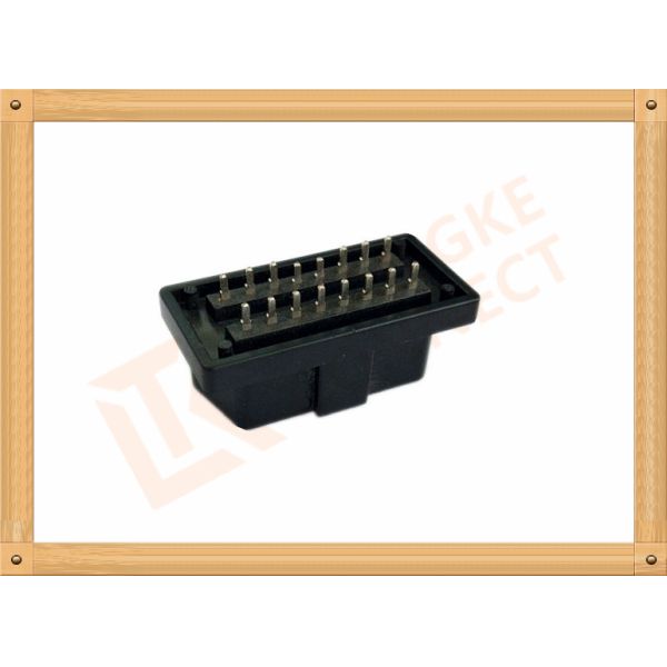 PVC Male Nickel Obd 16 Pin Connector SOM035A For Automotive