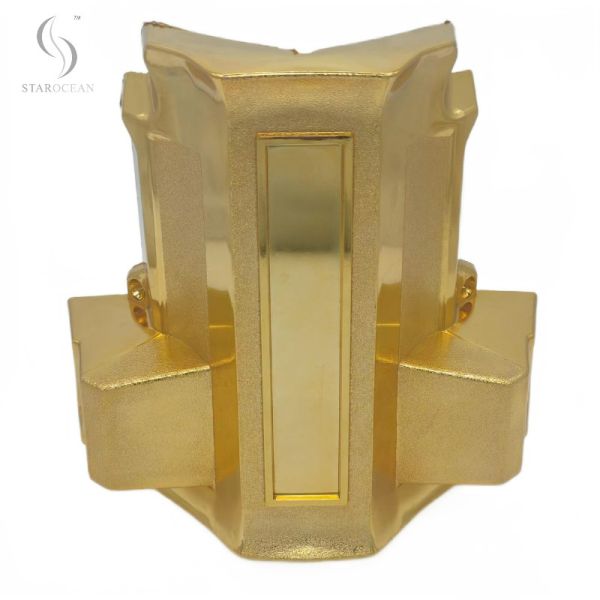 Geometric Shape Plastic Coffin Decorative Corner American Style With Metal Pole 7#