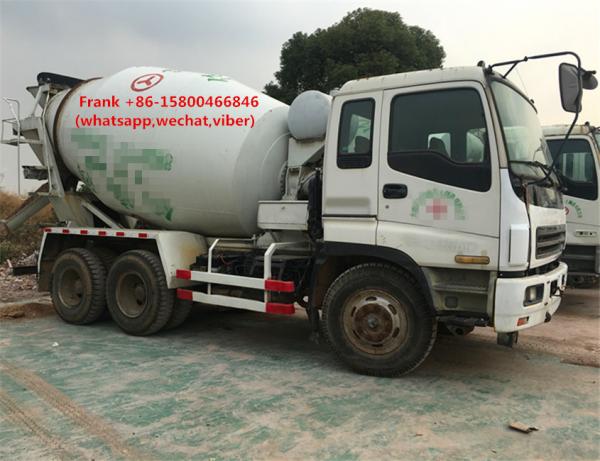 10PE1 Engine Used Concrete Mixer Trucks , Mobile Concrete Mixer Truck
