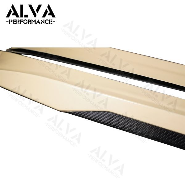 TESLA MODEL 3 Sedan September 2023 ATS Type Dry Carbon Fiber Side Skirts Body Kits for Stylish Exterior Modification