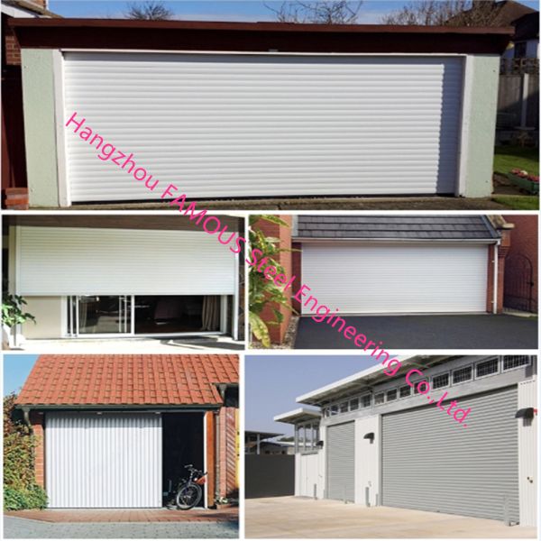 Алюминиевым дверь подъема двери ролика профилей штранг-прессования расклассифицированная огнем придавая огнестойкость с электрическими консервооткрывателями