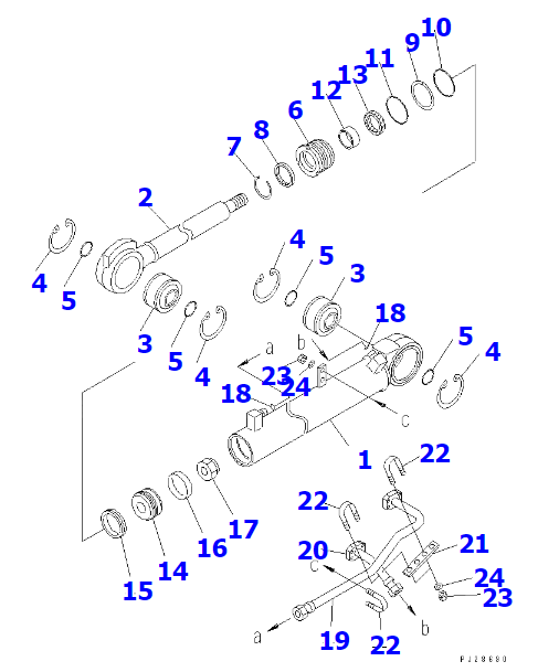707-98-26901 7079826901 HD465-7 Steering Cylinder Seal Kit Fit KOMATSU Dump Truck Service Kit