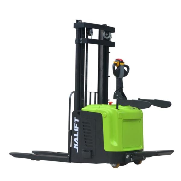 Adjustable Electric Stacker Rated Traction Weight 2000kg 3030mm Motorized Stacker