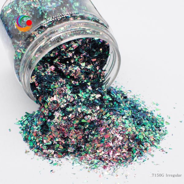 Handicraft Loose Chameleon Glitter Powder Makeup Christmas Decoration Red Blue