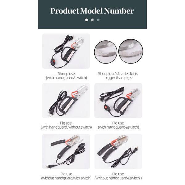 Veterinary Livestock Accessories Electric Sheep Pig Tail Cutter 220V