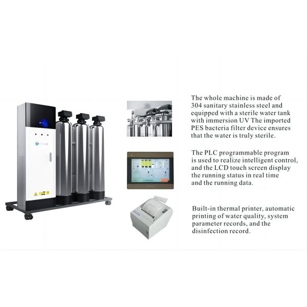 300LPH Automatic Reverse Osmosis Dialysis Machine Medical Water Treatment Plant