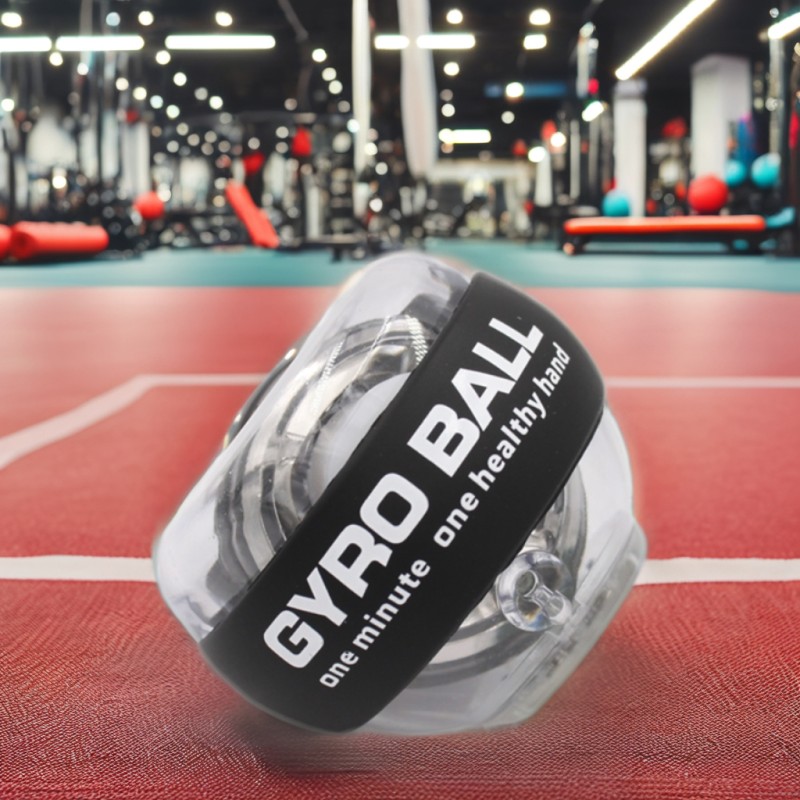 Best Selling Auto-Start Gyro Wrist Trainer Ball Strengthener for Arm Workout TikTok Power Wrists PC+Zinc Alloy Platinum Black