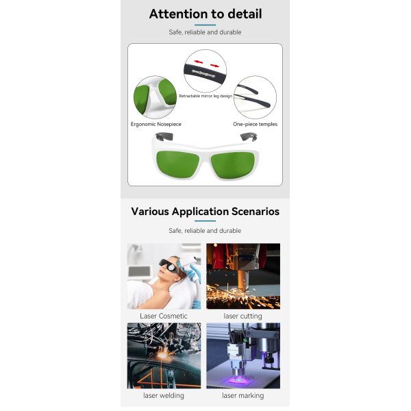 Laser protective glasses IPL GLASSES ipl protect glasses 765-865nm 808nm 810nm  Red Laser Infrared Rays co2 laser protection glasses laser glasses LASER LRNSES  laser protection sheet goggles glasses