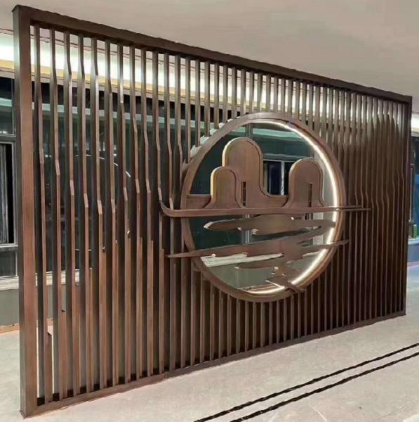 Stainless steel pipe welded partition led light room divider