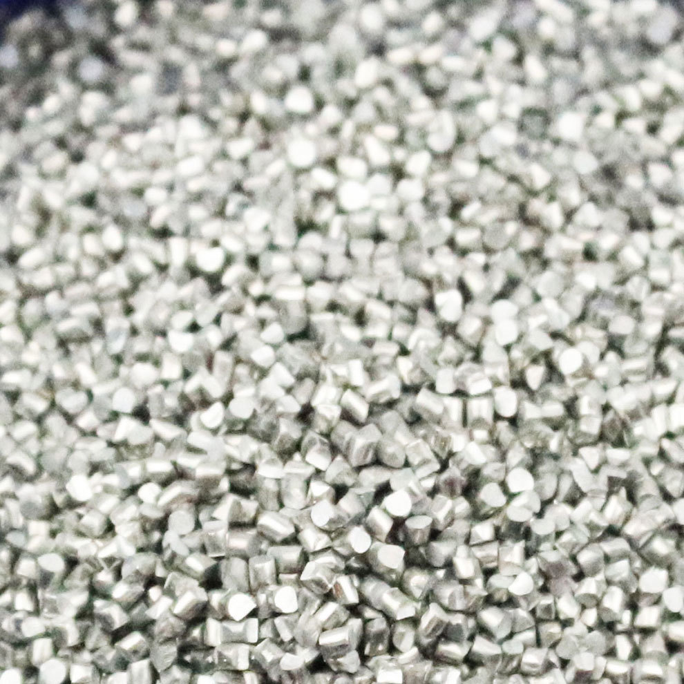 Angular Zinc Cut Wire Shots Specialized for Surface Cleaning Ensuring Effective Metal Surface Preparation and Treatment
