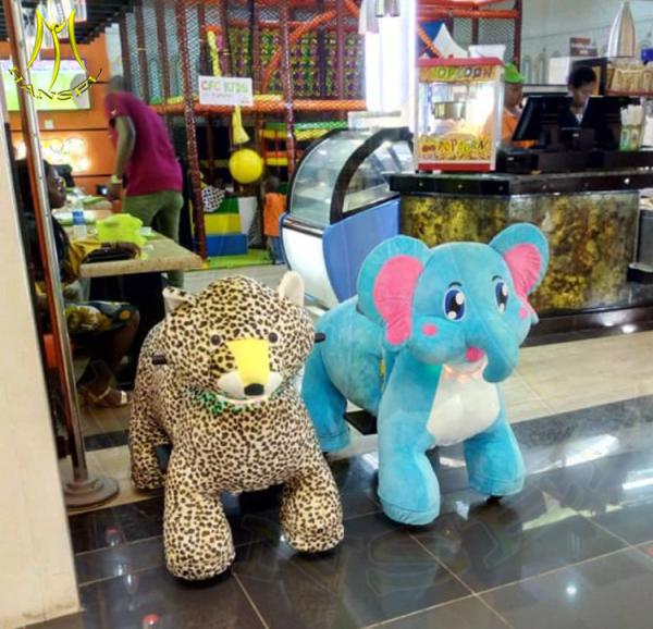 Hansel  hot coin operated rideable horse toys plush animal toy rides