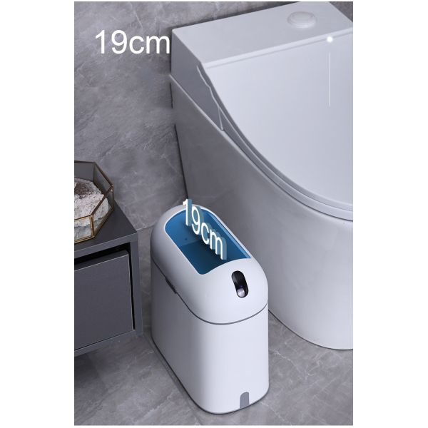 House Hold Aromatherapy Sensor Slim Plastic Recycled Trash Can with Lid