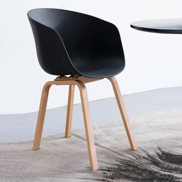 Flexibilidade Sala de Estar Cadeiras de Jantar Sem Costura Moderna Lazer Plástico PP