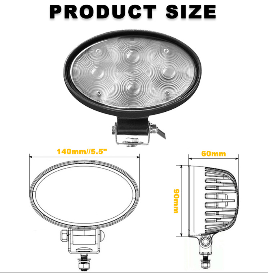 6'' LED Off Road Driving Lights 20W IP68 Blue Spot Light For Forklifts