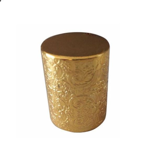 Tapas de cristal de las cápsulas de perfume de la aleación lujosa del cinc del metal por encargo