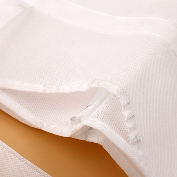 White Non Woven Shopping Bag For Garment Dress Customized Logo