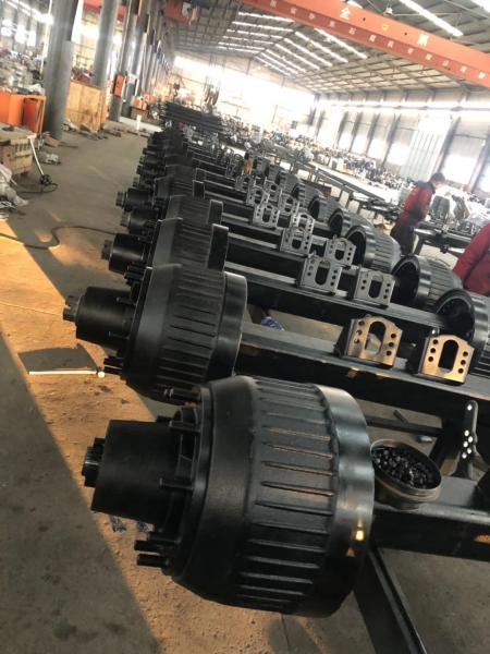Commercial German Type Semi Trailer Axles Fuwa Round 420X220MM 1840mm