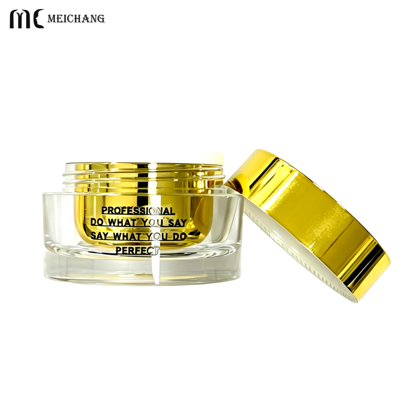 15G,30G 50G Luxury Double-Wall Acrylic Cream Jar for Moisturizers & Eye Creams Custom Logo Cosmetic Packaging(MC-515)