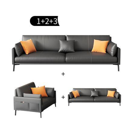 Light Luxury Living Room and Office Sofa Bed Customized Italian Style with Wood Frame