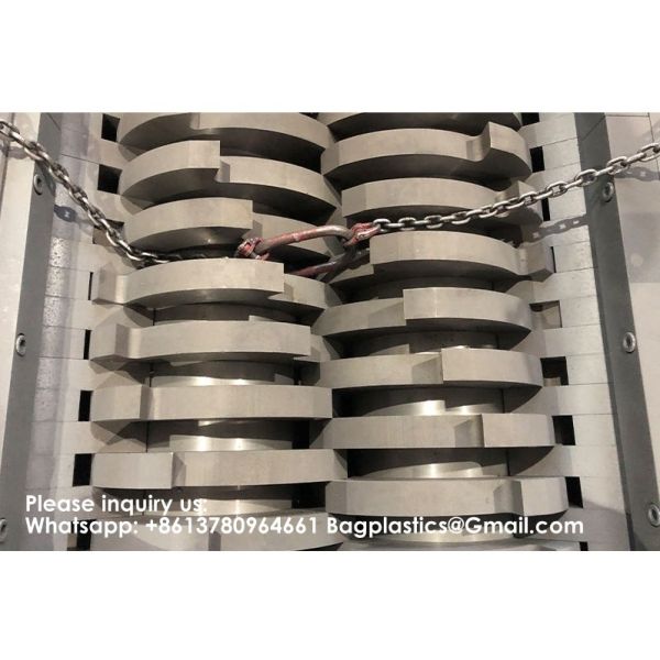 Industrial Automatic Double Shaft Shredder Machine For Plastic Alloy Scrap Metal Recycling Heavy Duty Twin Shaft Crusher Double Shaft Shredder Machine for Plastic Bucket