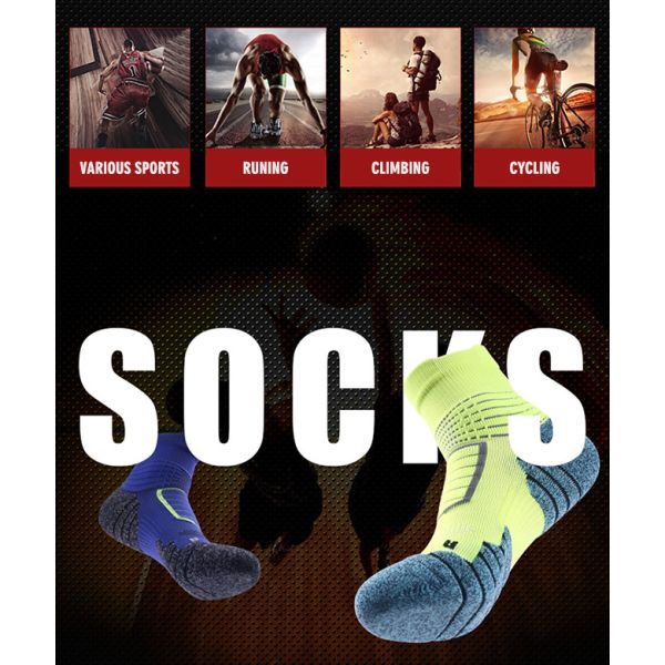 Calcetines deportivos Coolmax con almohadilla Calcetines deportivos respiratorios para equipo deportivo Calcetines de baloncesto