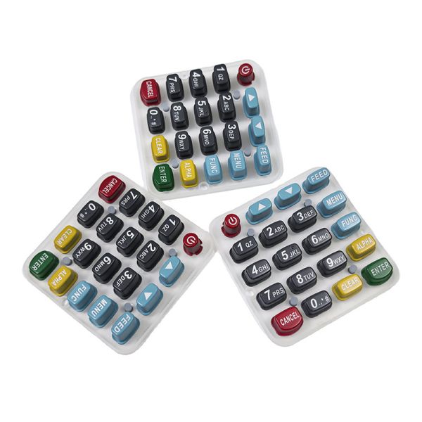 Customized P+R Silicone Conductive Keypads For Diverse Applications