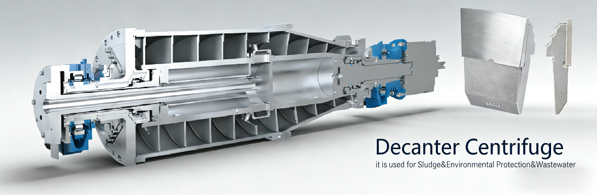 Advanced Technology Industrial Heavy Duty Decanter Centrifuge for River Sludge
