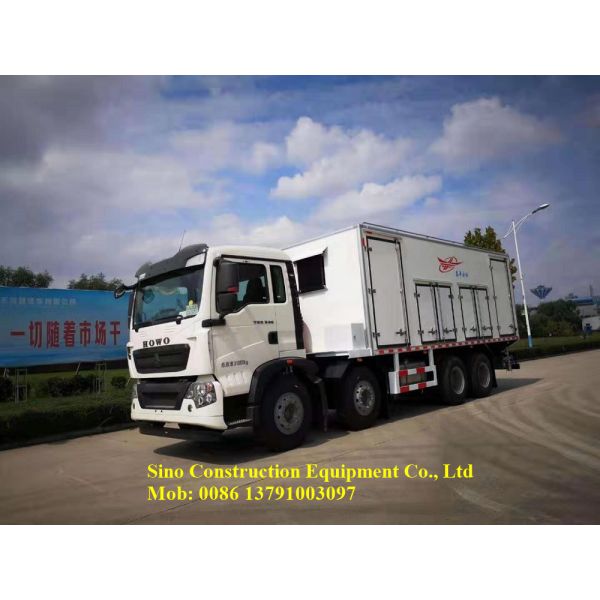White Special Purpose Truck 15 Ton On-site Mixed Emulsified Explosive ANFO Truck