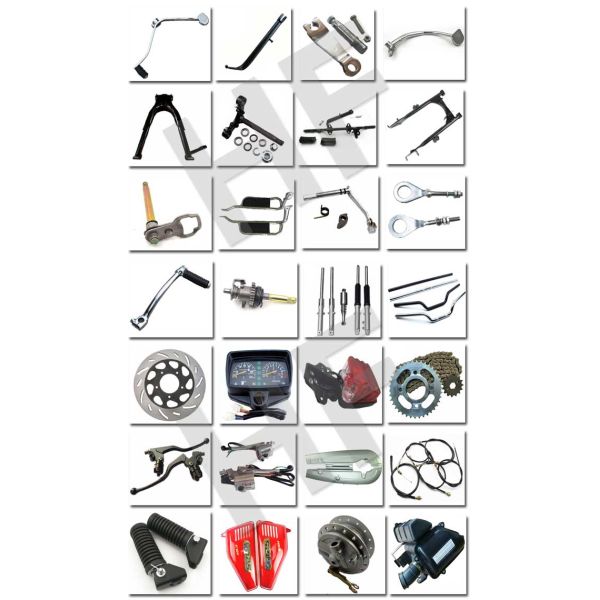 HONDA Motorbike CG125 Spare Parts 125cc With Side Cover / Kick Stand
