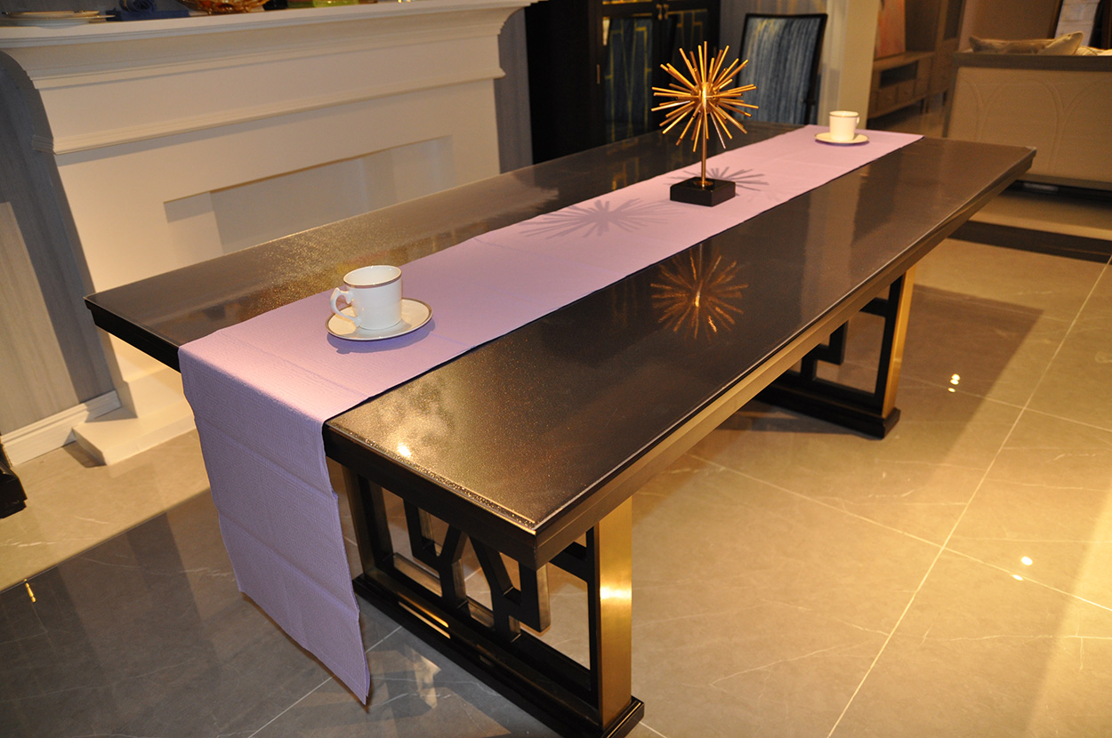 Manteles de papel disponibles 3ply de la lavanda CMYK el 137x183cm para las bodas