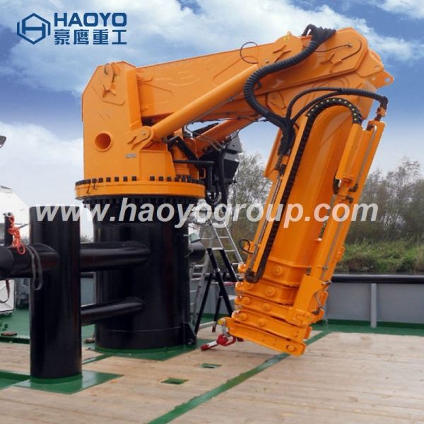 Top Lift Weight 1 ton to 10ton Telescopic boom crane or Knuckle Telescopic Marine crane for sale