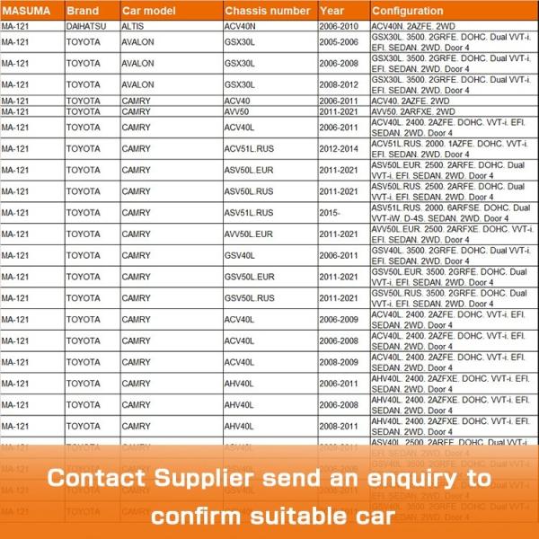 54.5*6*6cm bras de commande réglable pour TOYOTA CAMRY par Masuma Manufacturing Technology